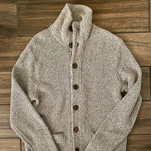 J. Crew marled beige cardigan sweater